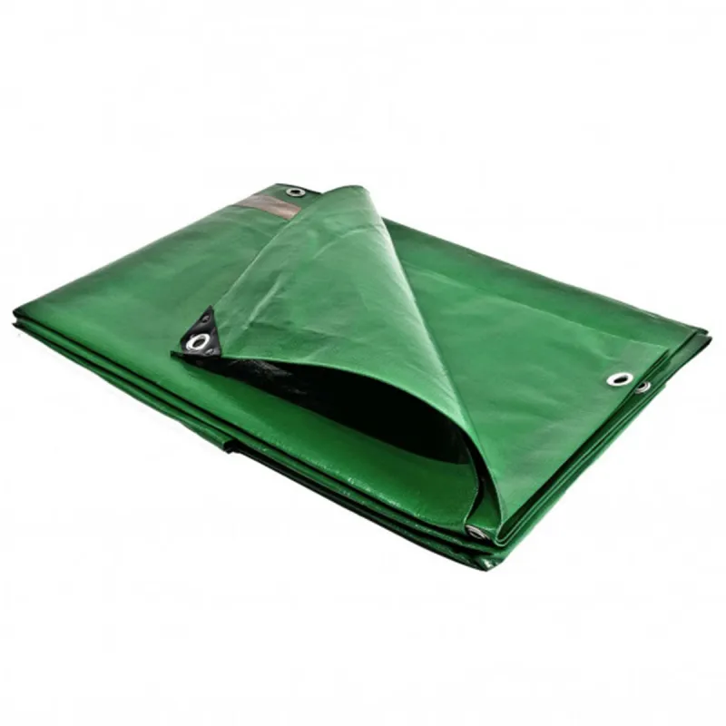 Bâche toiture pvc verte/marron 5x8m 250g/m² - Univers Du Pro
